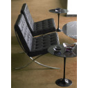 Knoll Mies Van Der Rohe Barcelona Poltrona Pelle Volo Nero ambientazione