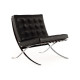 Knoll Mies Van Der Rohe Barcelona Relax Poltrona Pelle Venezia Edizione Speciale vista finitura Black