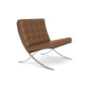 Knoll Mies Van Der Rohe Barcelona Relax Poltrona Pelle Venezia Edizione Speciale vista finitura Cognac