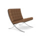 Knoll Mies Van Der Rohe Barcelona Relax Poltrona Pelle Venezia Edizione Speciale vista finitura Cognac