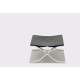 Knoll Mies Van Der Rohe Barcelona Sgabello in cuoio nero vista