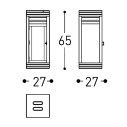 Barcode Portacandela H 65 Varaschin dimensioni