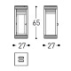 Barcode Portacandela H 65 Varaschin dimensioni