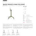 Base Frasca Mini Folding Nardi Outdoor Scheda tecnica