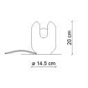 Lampada Batucada C2590 Decò Ferroluce dimensioni