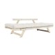 Bebop Divano Letto Natural Karup Design Natural aperto