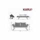 Bebop Divano Letto White Karup Design Dimensioni