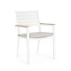 Sedia con braccioli Belmar bianco Bizzotto vista