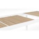 Tavolo allungabile Belmar 160-240x100 bianco Bizzotto dettaglio