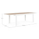 Tavolo allungabile Belmar 160-240x100 bianco Bizzotto dimensioni