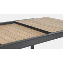 Tavolo allungabile Belmar 160-240x100 naturale-antracite Bizzotto dettaglio