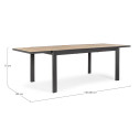 Tavolo allungabile Belmar 160-240x100 naturale-antracite Bizzotto dimensioni