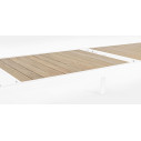 Tavolo allungabile Belmar 220-340x100 bianco Bizzotto dettaglio