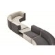 Belt Poltrona curva monotessuto Varaschin vista