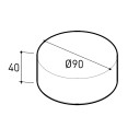 Belt Pouf monotessuto Ø90 Varaschin dimensioni
