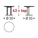 Belt Tavolino Ø50 Varaschin dimensioni
