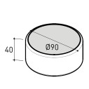 Belt Tavolino monotessuto Ø90 Varaschin dimensioni