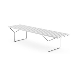 Knoll Bertoia Panca Listoni Bianchi