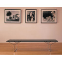 Knoll Bertoia Panca Listoni Neri ambientazione