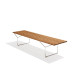 Knoll Bertoia Panca Listoni Teak Outdoor vista