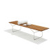 Knoll Bertoia Panca Listoni Teak Outdoor vista