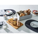 Alessi BG03 R Mattina Cassetta per pane in acciaio colorato Warm Grey ambientazione