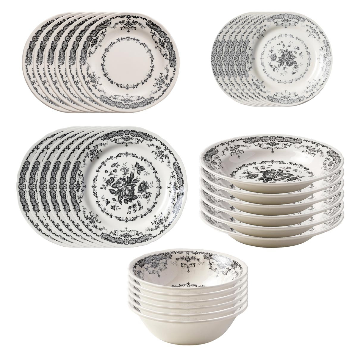 Rose Servizio di piatti 30 pz Bitossi Home