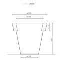 Big Bo vaso Serralunga dimensioni