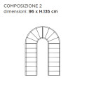 Binaria Composizione 2 libreria modulare Mogg dimensioni