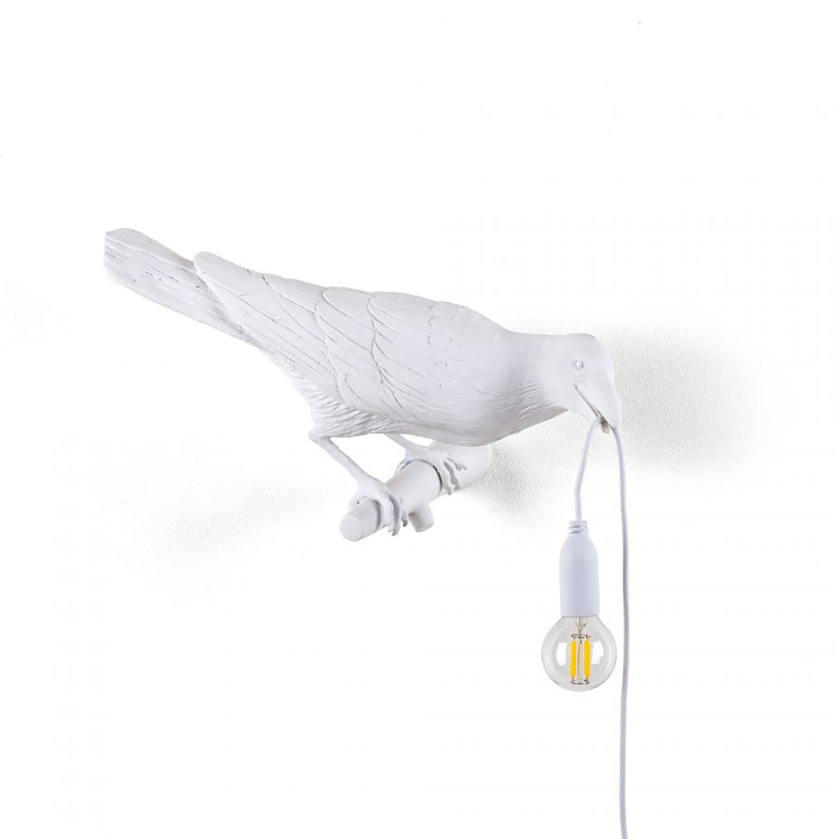 Bird Lamp Looking Right White Indoor 14731 Seletti