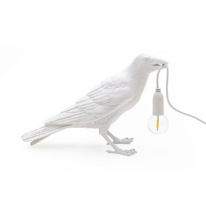 Bird Lamp Waiting White Indoor 14732 Seletti