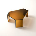 Bisel Tavolino 100x91x40 Glas dettaglio