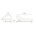 Bite Sunbed Grattoni dimensioni