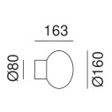 Bloom 279.05.G lampada da parete Il Fanale dimensioni