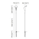 Bloom Long Lampada da esterno Contardi dimensioni