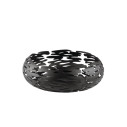 Alessi BM02 B Barknest Cestino rotondo in acciaio colorato Nero vista