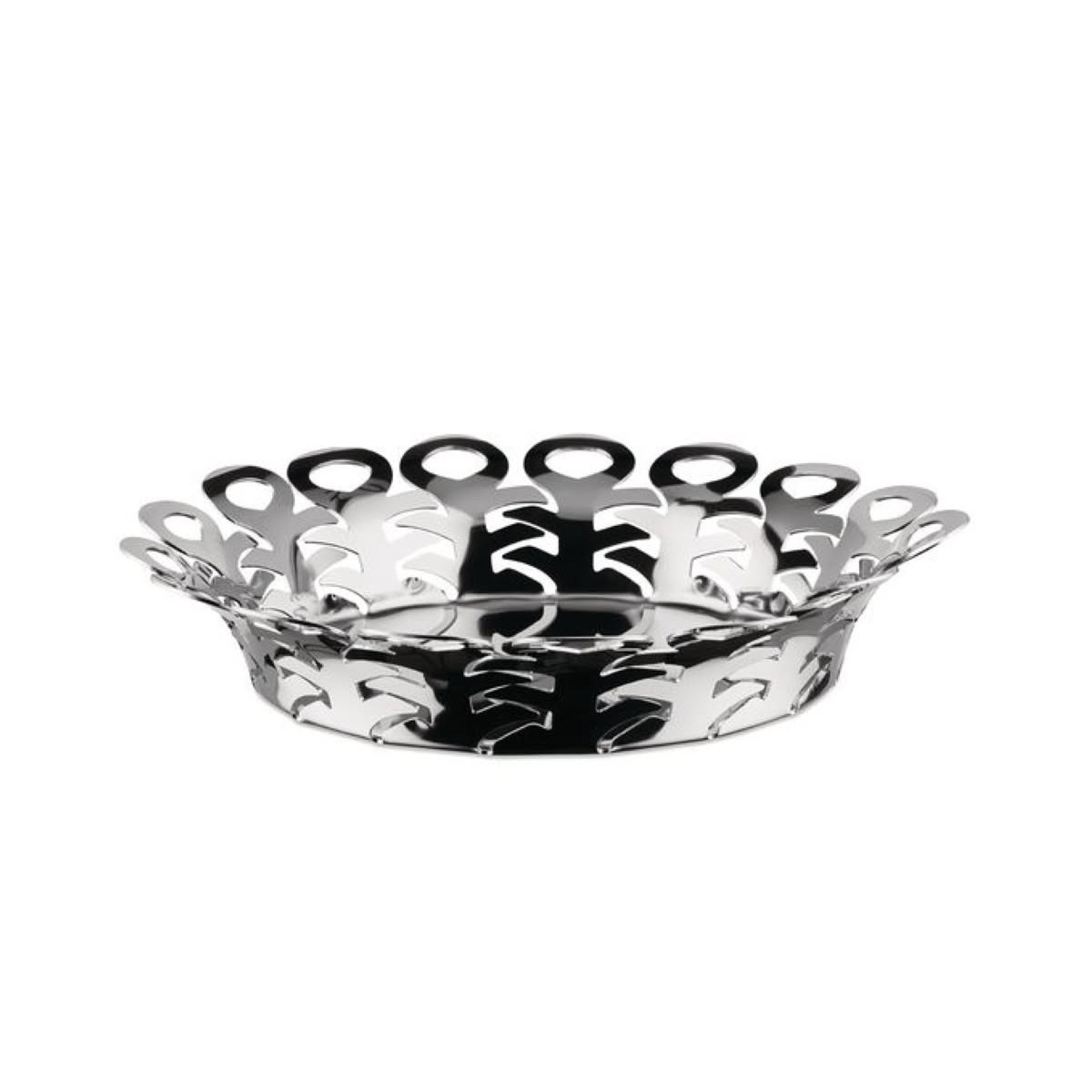 Alessi BM21/25 Vimini Cestino traforato in acciaio Inox