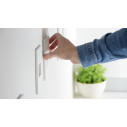 Boheme 4205L Segnapassi da incasso magnetico 9010 novantadieci dettaglio fissaggio a parete