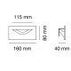 Boheme 4205L Segnapassi da incasso magnetico 9010 novantadieci dimensioni