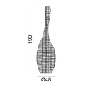 Bolla L Lampada da terra Gervasoni dimensioni
