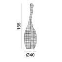 Bolla M Lampada da terra Gervasoni dimensioni