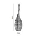 Bolla XL Lampada da terra Gervasoni dimensioni