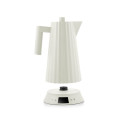 Alessi Plissè MDL21 W Bollitore elettrico con controllo della temperatura Bianco dettaglio