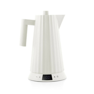 Alessi Plissè MDL21 W Bollitore elettrico con controllo della temperatura Bianco