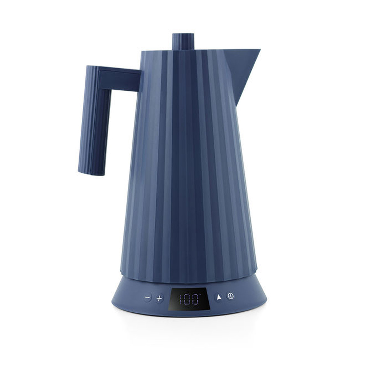 Alessi Plissè MDL21 DAZ Bollitore elettrico con controllo della temperatura Blu