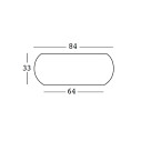 Boom Coffee table structure Plust dimensioni
