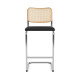 Knoll Breuer Cesca Sgabello Bar faggio naturale seduta rivestita vista