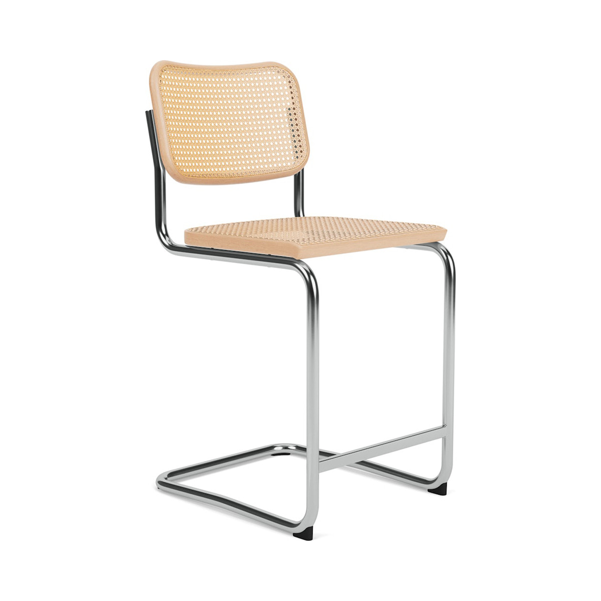 Knoll Breuer Cesca Sgabello Counter faggio naturale