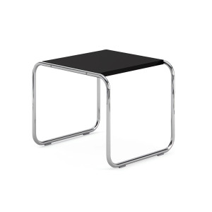 Knoll Breuer Laccio Tavolino quadrato laminato nero