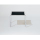 Knoll Breuer Laccio Tavolino quadrato laminato nero vista